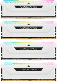 Corsair Vengeance RGB PRO SL weiß UDIMM 64GB Kit, DDR4-3200, CL16-20-20-38