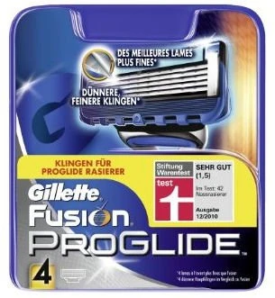 Gillette Fusion Proglide Rasierklinge, 4 Stück