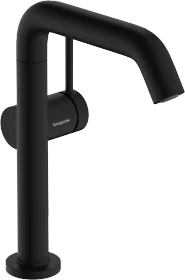 Hansgrohe Tecturis S Einhebel-Waschtischmischer 210 Fine CoolStart EcoSmart+ mit Schwenkauslauf und Push-Open Ablaufgarnitur mattschwarz
