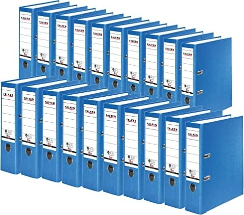 Falken Recycolor Ordner 2-Ring, 80mm, A4, blau, 20er-Pack