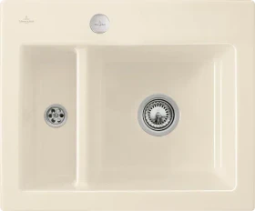 Villeroy & Boch Subway 60 XM flat flächenbündig Becken rechts mit Ablauffernbedienung crema