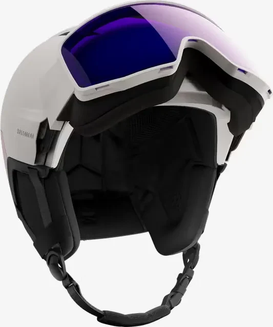 Salomon Driver Pro Sigma Photo MIPS Helm grau/violett