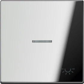 Jung Serie LS Wippe mit Lichtleiter Symbol Licht 1fach, glanzchrom