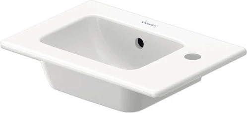Duravit ME by Starck Handwaschbecken rechteckig 43x30cm, mit Hahnloch, mit Überlauf, weiß