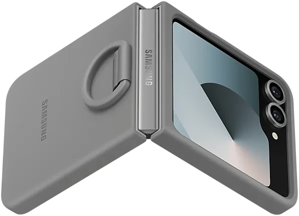 Samsung Silicone Case für Galaxy Z Flip7 FE/Flip6 grau