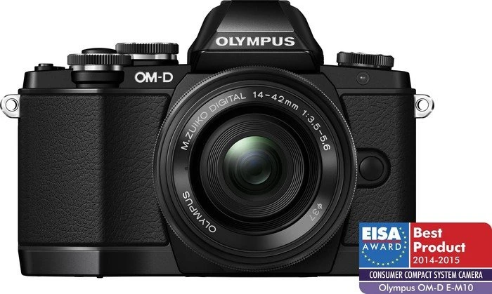 Olympus OM-D E-M10 schwarz mit Objektiv M.Zuiko digital 14-42mm 3.5-5.6 II und M.Zuiko digital ED 14-150mm 4.0-5.6
