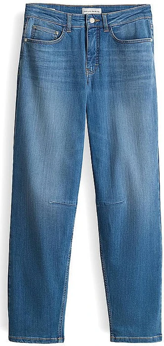 Opus Melly Relax Barrel Powerstretch Mid Rise Jeans dark blue (Damen)