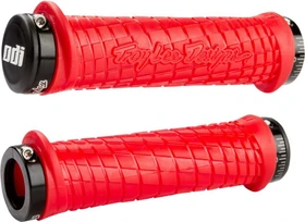 ODI Troy Lee Designs Signature Series Lock-On 130mm Griffe rot/schwarz