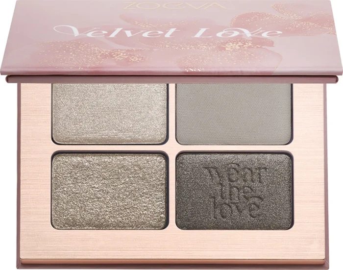 Zoeva Velvet Love Eyeshadow Quad Lidschatten Palette smoky sultry eyes, 6g (4x 1.5g)