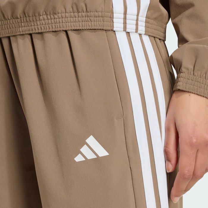 adidas Train Essentials 3-Streifen Woven Trainingshose lang khaki six (Damen)