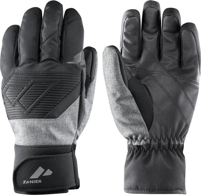 Zanier Planai Skihandschuhe schwarz/silber