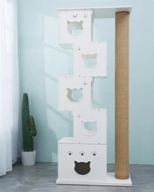 CatS Design Kratzbaum XXL, D5a, beige/weiß
