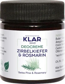 Klar Seifen Zirbelkiefer & Rosmarin Deocreme,     30ml