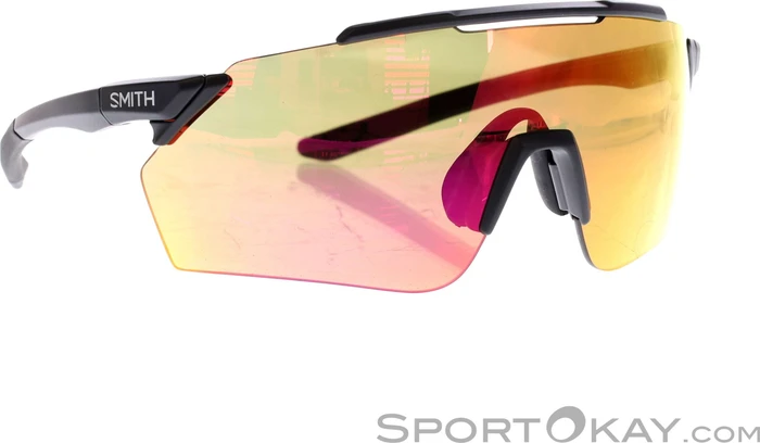 Smith Ruckus matte black cinder/chromapop red mirror