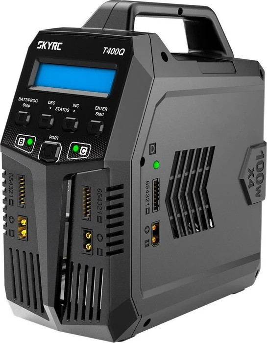 SkyRC T400Q AC/DC Quad LiPo 1-6s 12A 4x100W Ladegerät