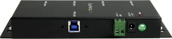StarTech Industrial Railmount USB-Hub, 4x USB-A 3.0, USB-B 3.0 [Buchse]