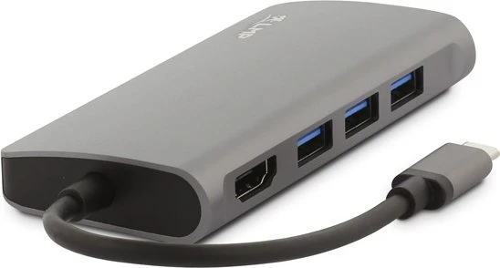 LMP USB-C Video Hub, 5-Port, USB-C 3.0 [Stecker], space gray