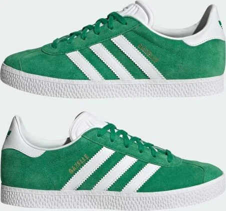 adidas Gazelle green/cloud white/gold metallic (Junior)