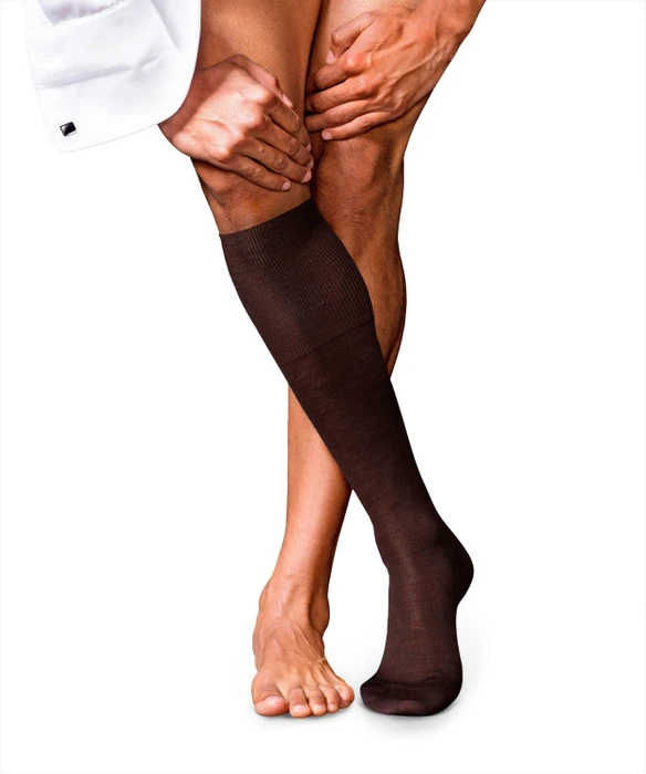 Falke No. 6 Finest Merino & Silk Socken braun (Herren)