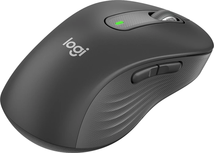 Logitech Signature M650 Large Left, Graphite, Linkshänder, Logi Bolt, USB/Bluetooth