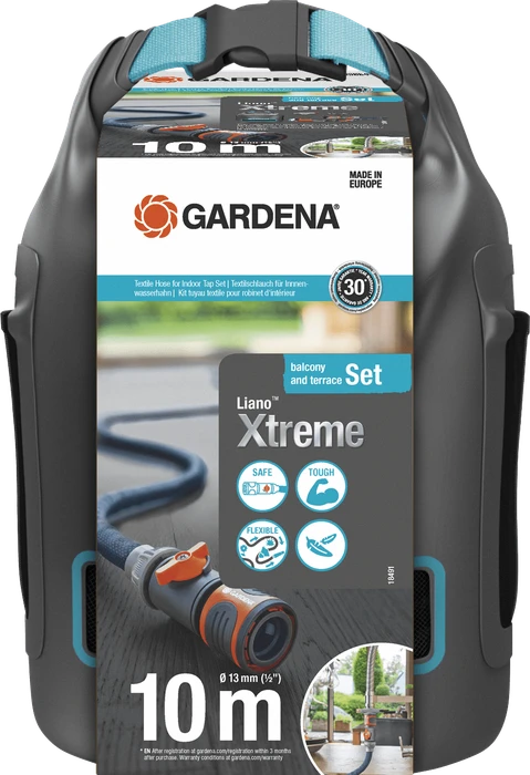 Gardena Textilschlauch Liano Xtreme Schlauchset 19mm, 10m