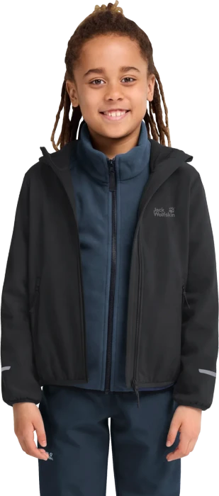 Jack Wolfskin Fourwinds Funktionsjacke schwarz (Junior)