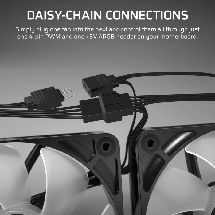 Corsair RS Series RS140 ARGB, schwarz, 140mm, 2er-Pack
