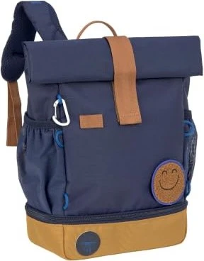 Lässig Rolltop Little Gang navy Kindergartenrucksack
