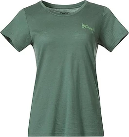 Bergans Graphic Wool Tee Funktionsshirt kurzarm dark jade green/light jade green (Damen)
