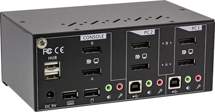 InLine 2-fach Dual-DisplayPort KVM-Switch