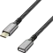 LogiLink USB-C Verlängerung, USB 3.1, 10Gb/s, USB-C 3.1 [Stecker] auf USB-C 3.1 [Buchse], Verlängerungskabel C/C, 1m, schwarz Vorschaubild