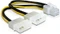 DeLOCK 6-Pin PCIe zu 2x 4-Pin Molex Adapter 15cm Vorschaubild