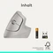 Logitech Lift Vertical Ergonomic Mouse, Sand, Logi Bolt, USB/Bluetooth Vorschaubild