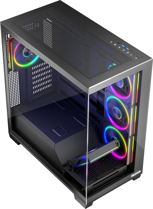 Modecom Volcano Stellar ARGB 5F Black, Glasfenster