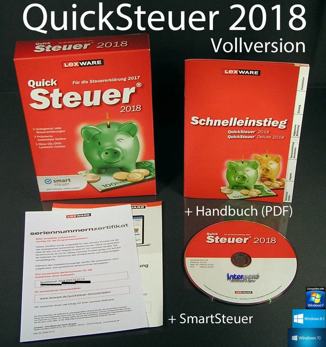 Lexware QuickSteuer 2018 (deutsch) (PC)