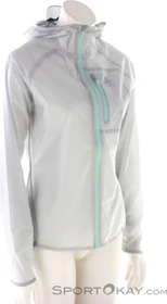 Odlo Zeroweight Dual Dry Waterproof Laufjacke odlo silver grey/polynya (Damen)