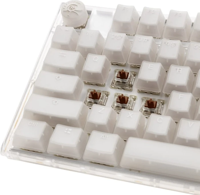 Ducky One 3, Aura White, LEDs RGB, MX RGB BROWN, USB, US