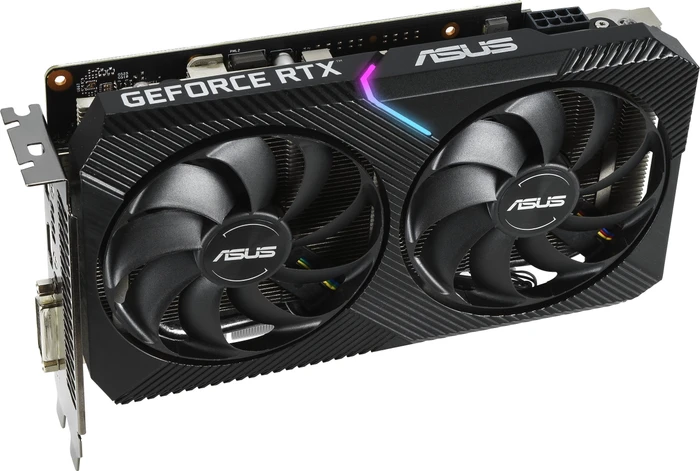 ASUS Dual GeForce RTX 2060 Mini, DUAL-RTX2060-6G-MINI, 6GB GDDR6, DVI, HDMI, DP