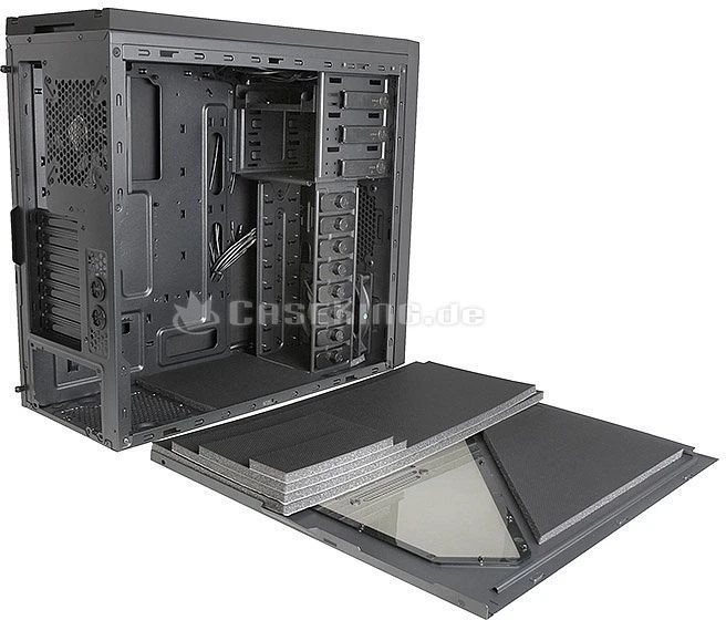 BitFenix Shinobi USB 3.0 schwarz, Acrylfenster, schallgedämmt