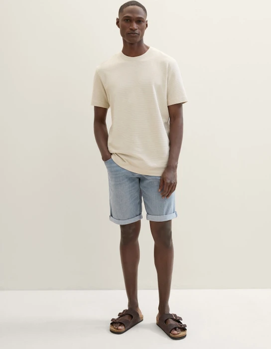 Tom Tailor Josh Jeansshorts Jeans blue grey denim (Herren)