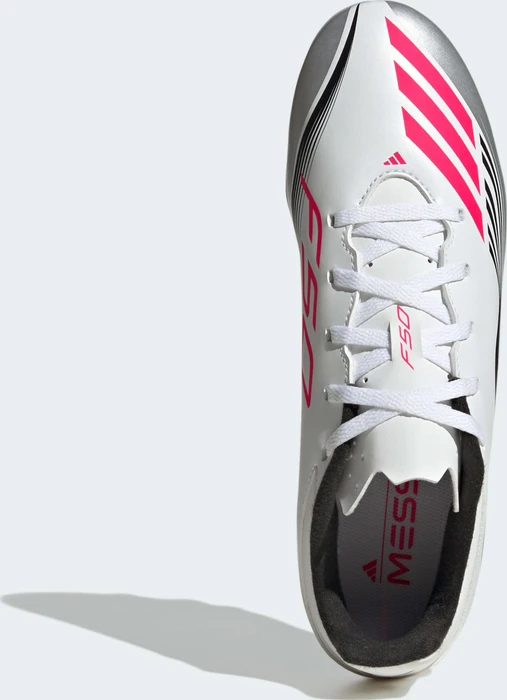 adidas F50 Messi Club FG/MG cloud white/lucid red/silver metallic (Herren)