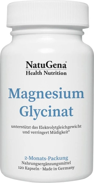 NatuGena Magnesium Glycinat Kapseln, 120 Stück