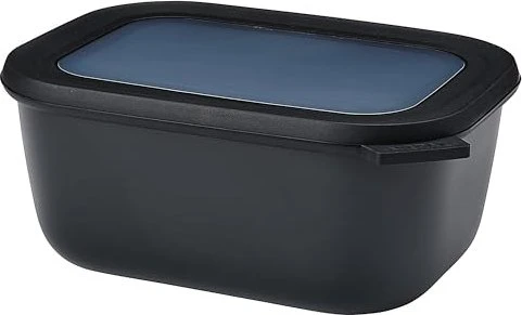 Mepal Multischüssel Cirqula rechteckig Aufbewahrungsbehälter 1.5l nordic black