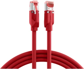 EFB Elektronik TM21 Dätwyler 7702 Patchkabel, Cat7/Cat6a, S/FTP, RJ-45/RJ-45, 10m, rot