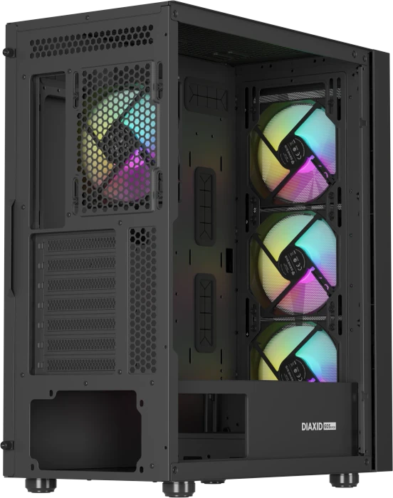Genesis Diaxid 605 ARGB, schwarz, Glasfenster