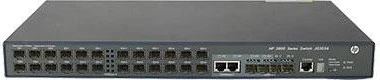 HP FlexNetwork 3600 24 EI v2 Rackmount Managed Switch, 24x SFP, 2x RJ-45/SFP