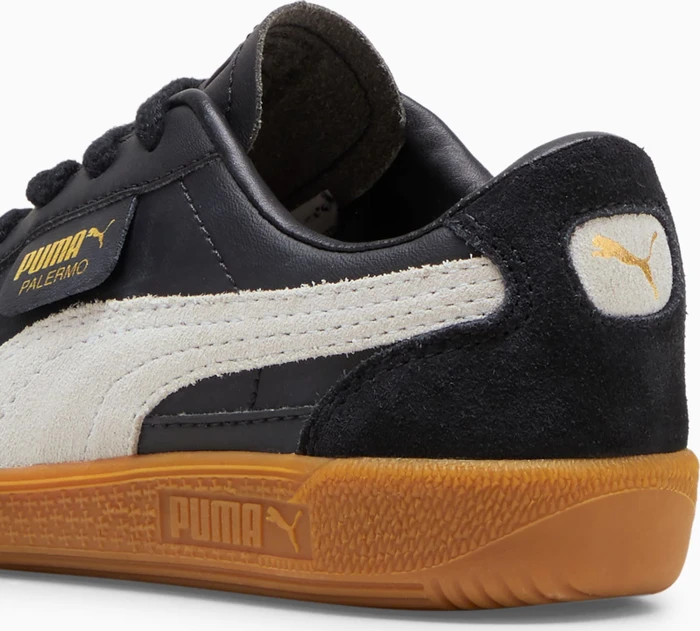 Puma Palermo Leather puma black/feather gray/gum (Junior)