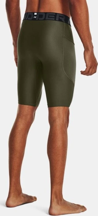 Under Armour HeatGear Pocket Tights Hose kurz marine od green/white (Herren)