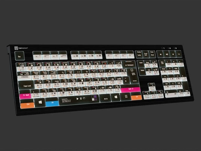 LogicKeyboard Astra 2 Adobe Filmmaker PC, USB, FR