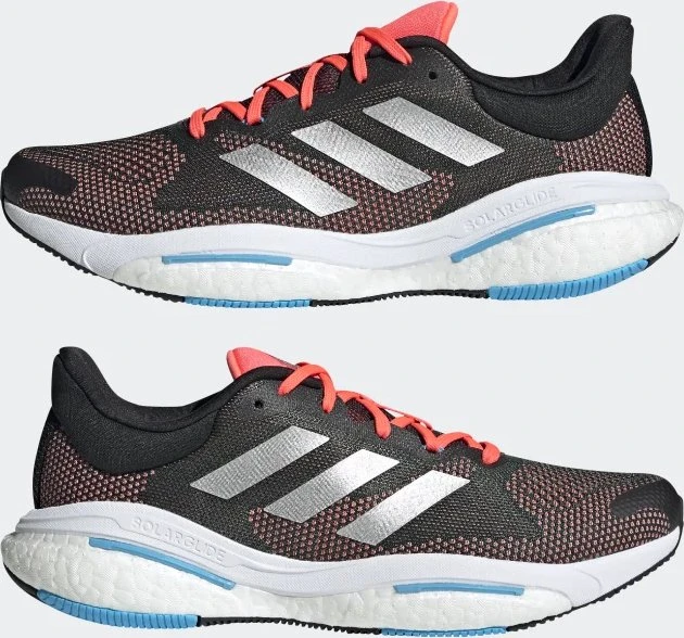 adidas Solar Glide 5 carbon/silver metallic/turbo (Herren)